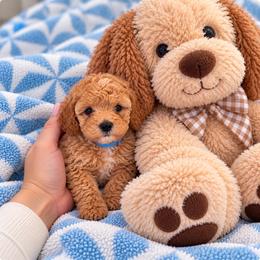 Pooh Bear - Apricot male Poodle puppy in Surprise, Arizona from Gentle Paw Poodles and Doodles