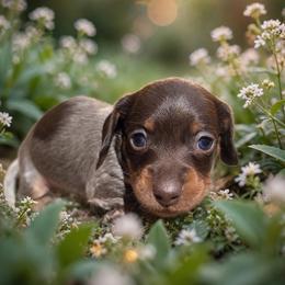 Liberty - Piebald female Dachshund puppy in Mesquite, Texas from 208 Dox Dynasty