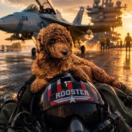 Rooster - Red  male Poodle puppy in Cedar City, Utah from Pearson's Poodles