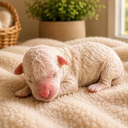 Girl 1 - Cream female Poodle puppy in Eckert, Colorado from High Desert Poodles