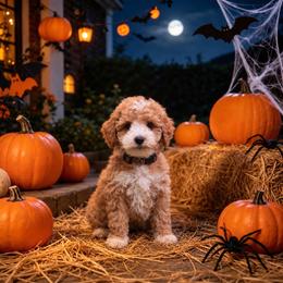 Duncan - Red  male Goldendoodle puppy in Roseburg, Oregon from Dbos Furry Friends