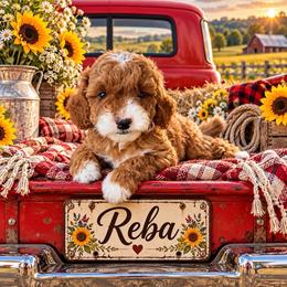 Reba - Red  female Goldendoodle puppy in Ozark, Missouri from Halo Doodles