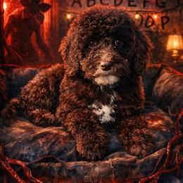 Lavender Collar - Brown female Cockapoo puppy in Richmond, Kentucky from The Doting Doodle