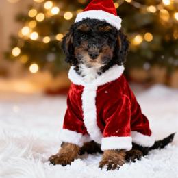 Boy 1 - Black tri-color male Aussiedoodle puppy in Paradise, Texas from Diamond Z Poodles & Doodles