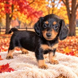Raven - Black and tan female Dachshund puppy in Fultonville, New York from Sandy Aussies, Mini Dachshunds & Pomeranians