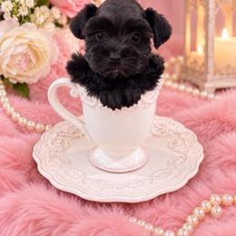 Luna - Black female Miniature Schnauzer puppy in Lumberton, Texas from Smart Choice Miniature Schnauzers