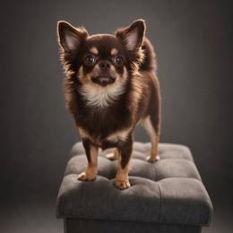 AKC Fluffy Girl - Chocolate and tan female Chihuahua puppy in Brooklyn, New York from Nadezhda's Chihuahuas