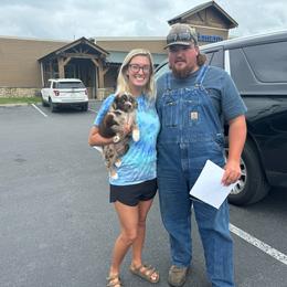 Wilma - Red merle female Australian Shepherd puppy in Laotto, Indiana from Circle B working Aussies