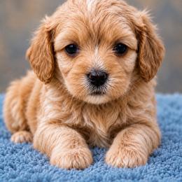 Teddy - Apricot male Cavapoo puppy in Buda, Texas from Haus of Doodles