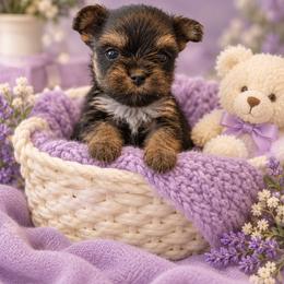 Teacup Remi - Black and tan female Yorkshire Terrier puppy in Lithonia, Georgia from Toy Yorkies Atlanta
