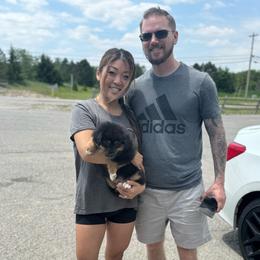 Buggs - Black tri-color female Australian Shepherd puppy in Laotto, Indiana from Circle B working Aussies