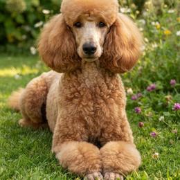 Dhara - Red  female Poodle puppy in Spring Hills, Florida from The Olympus Standard Poodle