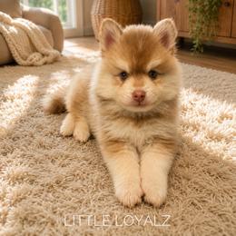 Simon - Red and white male Pomsky puppy in Riverside, California from LittleLoyalz