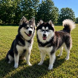 Pomsky puppies from Mississippi River Pomskies