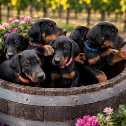 Doberman Pinscher puppies from Solomon Creek K9