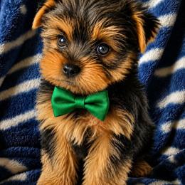 Green collar male - Blue and gold male Yorkshire Terrier puppy in Lawrenceburg, Kentucky from HelloBeautifulYorkies