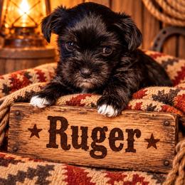 Ruger - Black and tan male Yorkshire Terrier puppy in Goode, Virginia from Glass Hill Yorkies