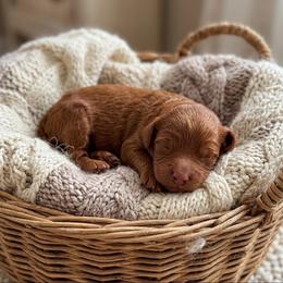 Clove - Red male Cavapoo puppy in Salt Lake City, Utah from SunnySide Mini Doodles