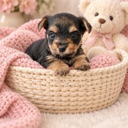 Teacup Harmony - Black and tan female Yorkshire Terrier puppy in Lithonia, Georgia from Toy Yorkies Atlanta