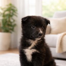 Bailey - Black and white female Pomsky puppy in Ravena, New York from Osiris’s Siberians & Pomskies