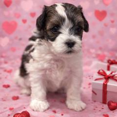 Chardon - Black and white male Shorkie puppy in Delta, Colorado from SATA Kennels