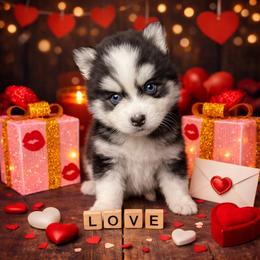 Drue - Black and white female Pomsky puppy in Amarillo, Texas from Pom Pom Pomskies