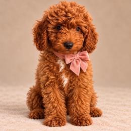 Dolly - Dark Apricot Mini Goldendoodle - Apricot female Goldendoodle puppy in Lancaster, California from Kid's Best Doodle
