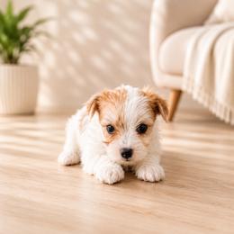 Grace - White and lemon female Morkie puppy in Tampa Bay, Florida from Woodpecker Ridge Pups