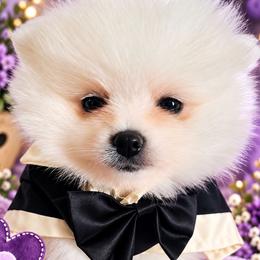 Simon - White male Pomeranian puppy in St. Louis, Missouri from Saint Louis Pomeranian babies