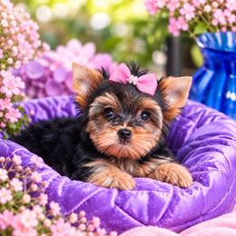 Pretty Girl - Blue and gold female Yorkshire Terrier puppy in Stanton, California from Essence of Grace Yorkies