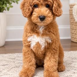 Ryker - Red  male Goldendoodle puppy in Homer, Georgia from Creekside Kennels