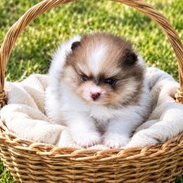 Minnie mouse - Chocolate and tan female Pomeranian puppy in Fayetteville, North Carolina from Tar-heel Poms