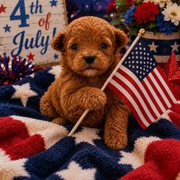 Peanut - Red male Cavapoo puppy in South Jordan, Utah from Diamond Companions