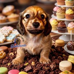 AFDs Oliver - Cream male Dachshund puppy in Waverly, Ohio from Always Faithful Dachshunds