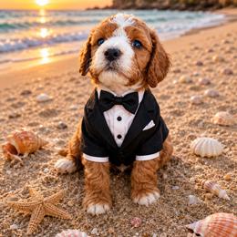 Rusty - Red  male Poodle puppy in Daytona Beach, Florida from Beach Doodles