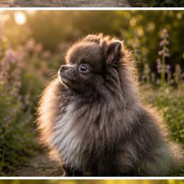 Lucus - Blue male Pomeranian puppy in Hand Place, Idaho from Idahoan Poms