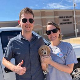 Lewis (went home) - Cream male Dachshund puppy in Pauls Valley, Oklahoma from Simply Happy Dachshunds
