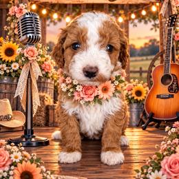 Dolly - Red  female Goldendoodle puppy in Ozark, Missouri from Halo Doodles