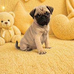 Cookie - Fawn female Pug puppy in Winter Haven, Florida from Lisa's Pugalicious Pugs