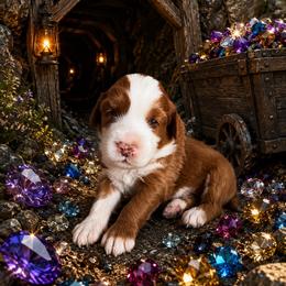 Doc (7 dwarfs theme) - Red  male Goldendoodle puppy in Ozark, Missouri from Halo Doodles