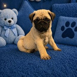 Arthur - Fawn male Pug puppy in Winter Haven, Florida from Lisa's Pugalicious Pugs