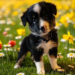 Apple - Black tri male Miniature Australian Shepherd puppy in Lithia, Florida from Waterford Doodle Farm