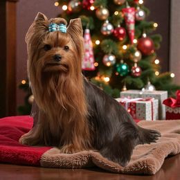 Lou - Blue and gold male Yorkshire Terrier puppy in Kendallville, Indiana from Yorkies Kisses