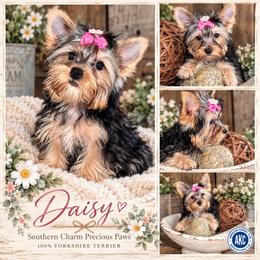 AKC Tiny Daisy - Blue and gold female Yorkshire Terrier puppy in Dalton, Georgia from Southern Charm Precious Paws