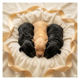 Black Girl 1 - Black female Goldendoodle puppy in Milton, Florida from Sutton Place Doodles