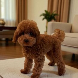 Timmy - Red  male Poodle puppy in Davie, Florida from Dave Poodles