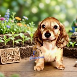 AFDs Oliver - Cream male Dachshund puppy in Waverly, Ohio from Always Faithful Dachshunds