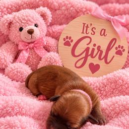 Pink Collar - Red female Shorkie puppy in Staten Island, New York from Sensational Shorkies