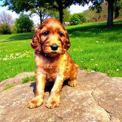 Boy 4- Representative Picture - Red Irish Doodle puppy in Madison, Wisconsin from Morningside Doodles