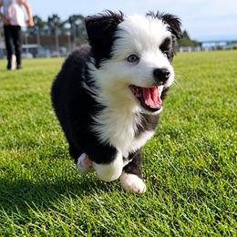 Mercy - Black & white female Miniature Australian Shepherd puppy in Marysville, Washington from Garay Mini Aussies